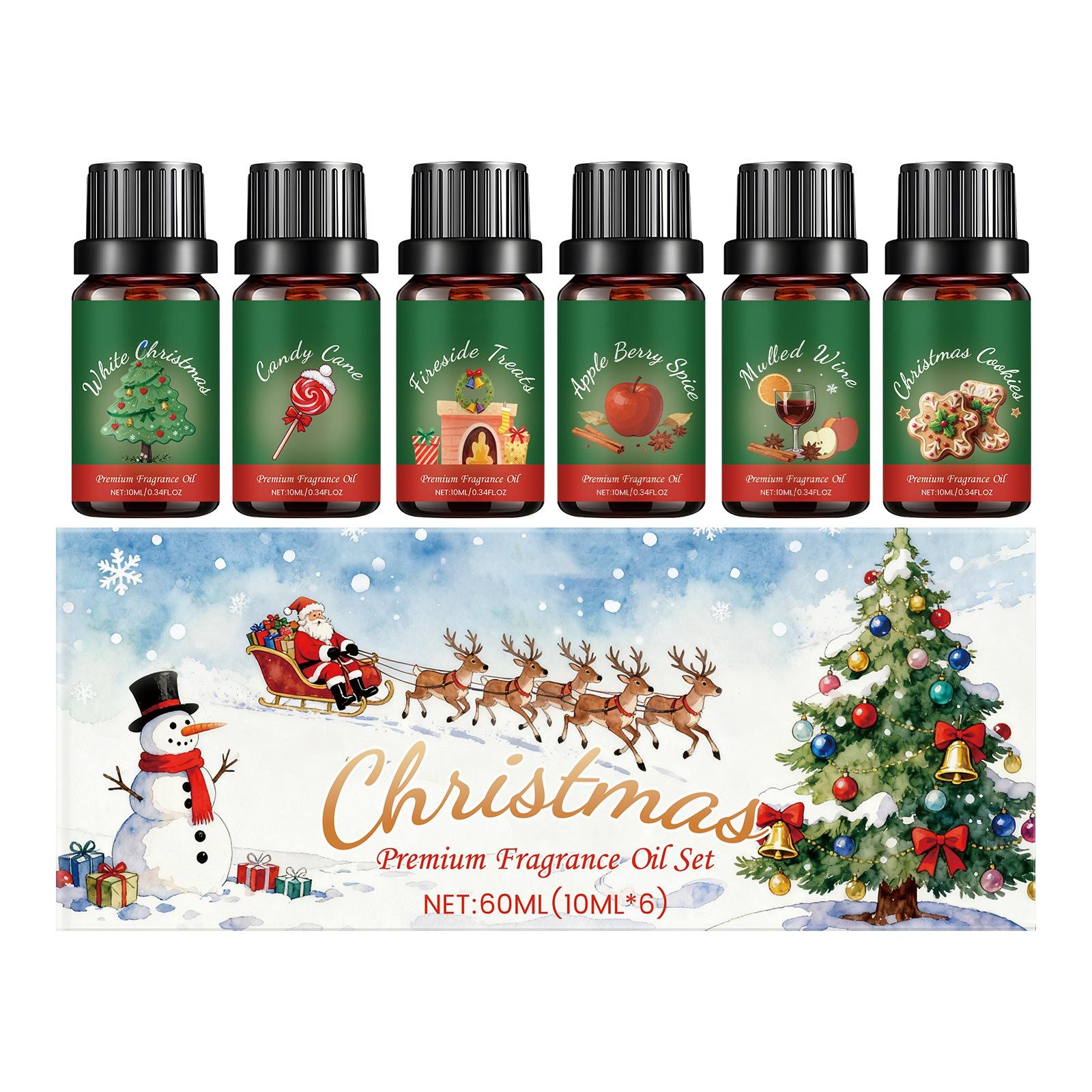 

Christmas Aroma Oil Set, With Mild Ingredients And A Long-lasting Scent, Is A Festive Home Gift,60ML One Size білий