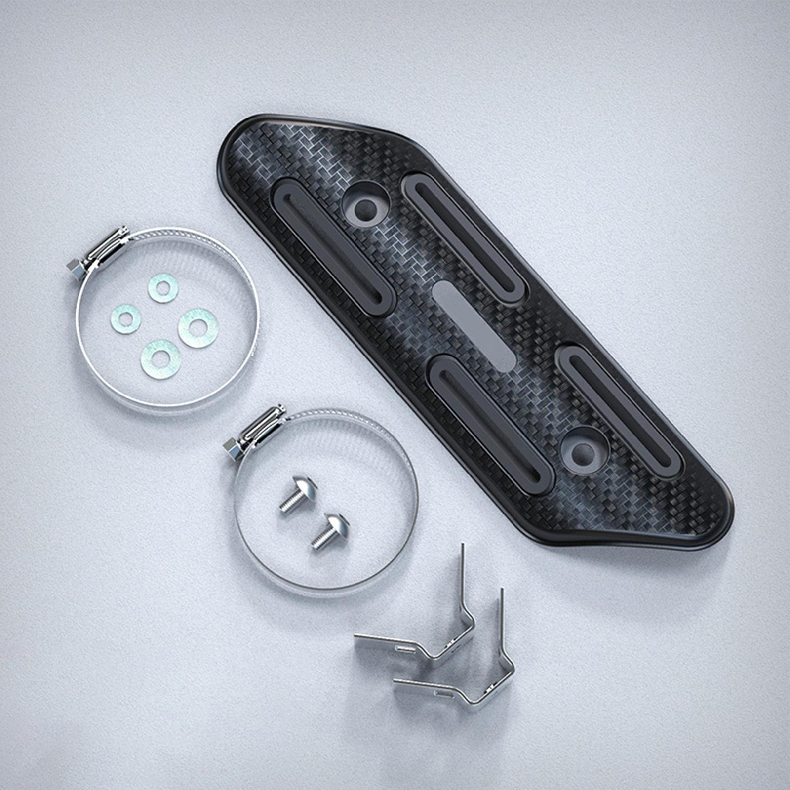 

Тепловой экран выхлопной трубы Аксессуары для мотоцикла высокой производительности Заменяет мотоцикл Диаметр трубы 27-55 мм прочный чёрный