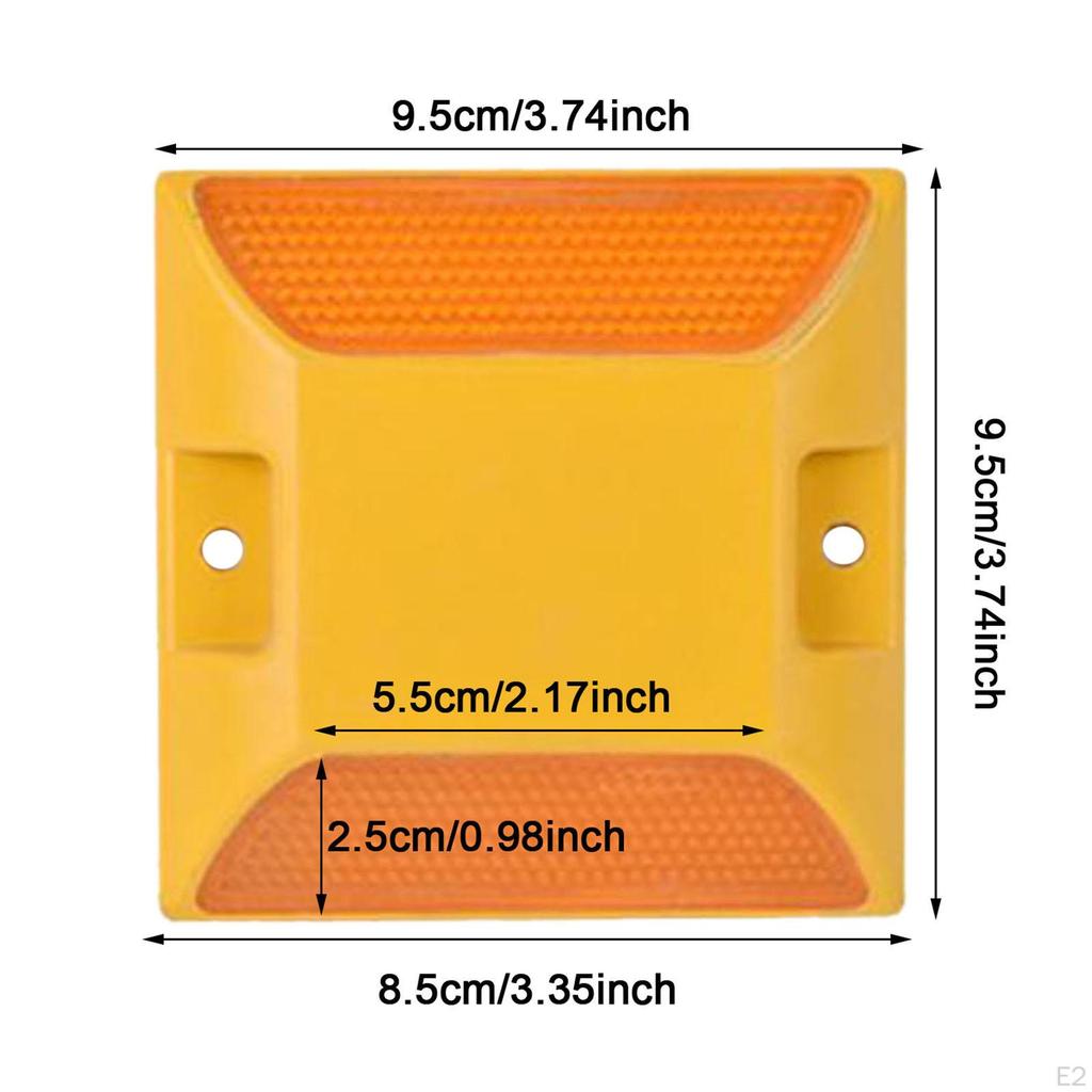 Road Reflector Sturdy High-reflectivity Pavement Marker Driveway for Pedestrian