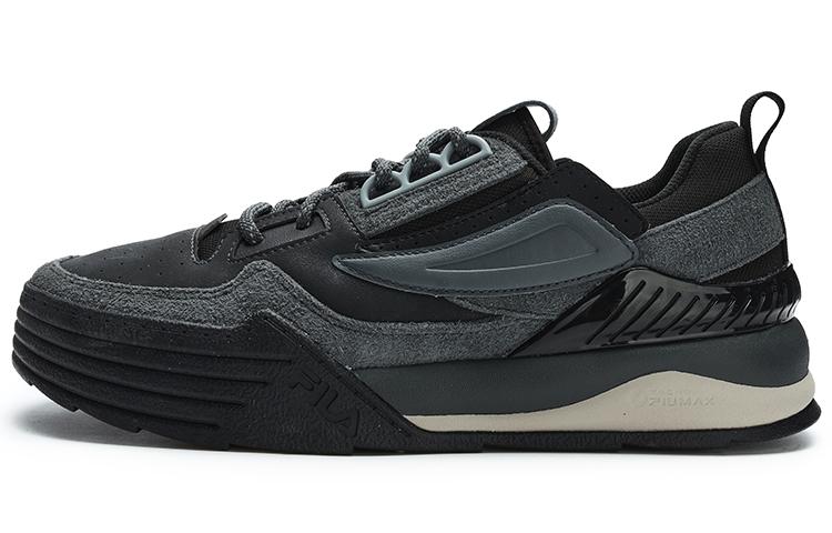 Men's Sneakers FILA PALA Fabric Low top Skateboard Shoes Men's Black Contour Gray