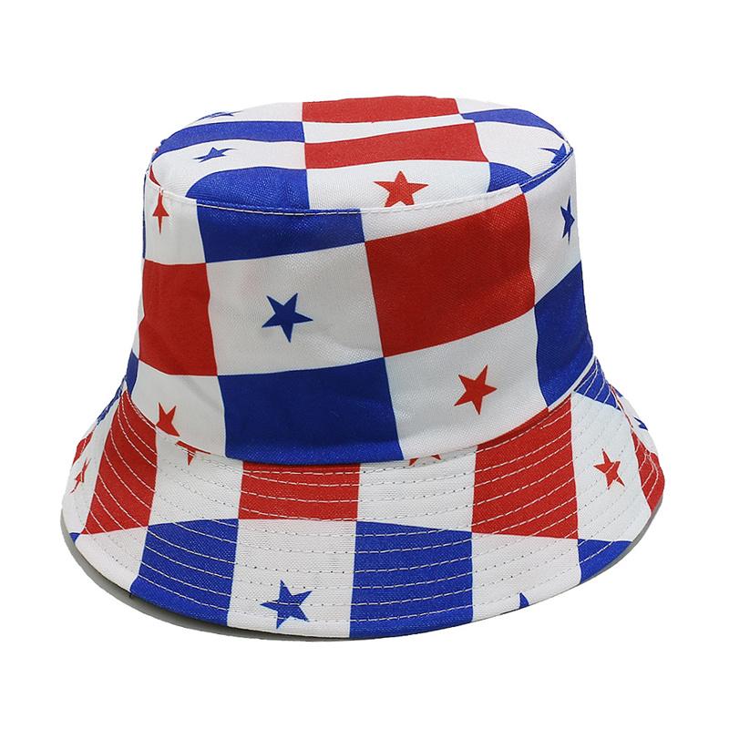 Custom Logo Printed Ecuador Honduras Mexico Souvenir Flag Jacquard Bucket Hat Man