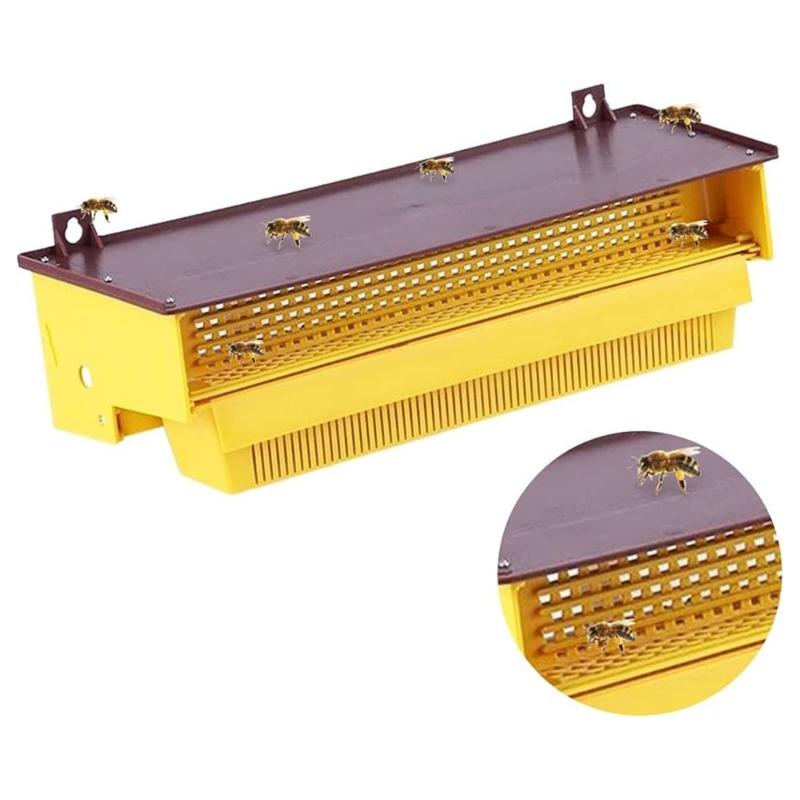 Cattura Polline Apicoltura Plastica Rimovibile Vassoio Ventilato Accessori Facili da Installare