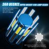 2 Stück 8 Seiten LED 12V H8 H11 H7 LED 20000LM HB3 9005 HB4 H1 H3 H4 LED Scheinwerferbirne Canbus 100W 3D 360 Grad Super Auto Lampe