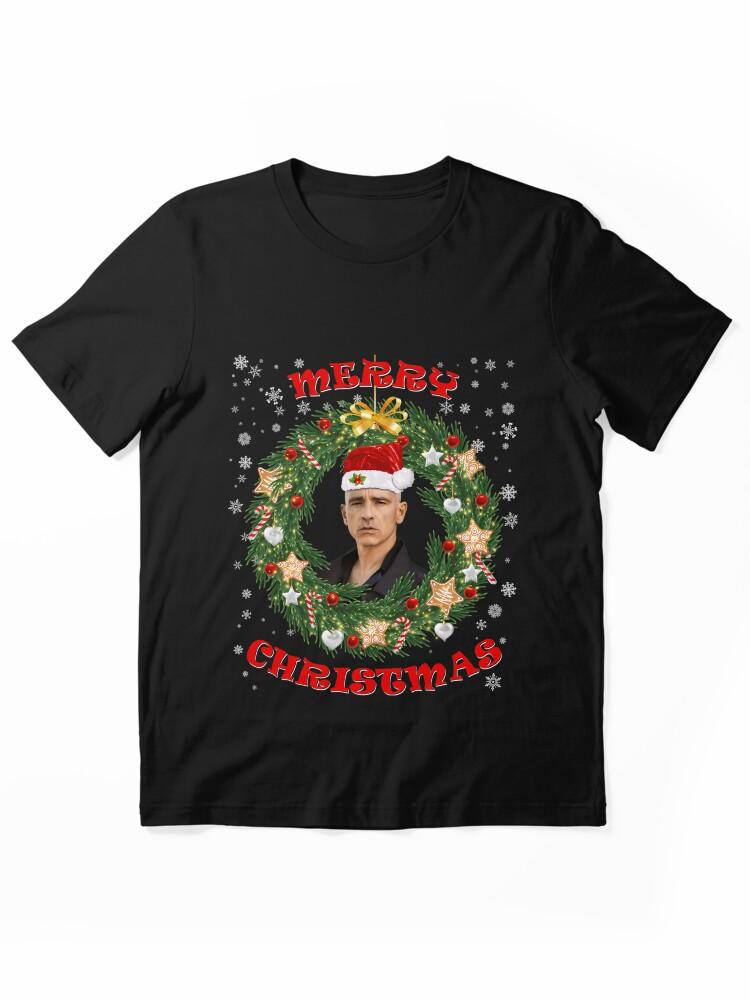 Eros Ramazzotti Merry Xmas Eros Santa Hat and Christmas Wreath Essential Unisex T-Shirt