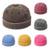 Denim Cap with a Unique Design Suitable for All Seasons Vintage Outdoor Landlord Hat Trendy Street Fashion Washed Style Plain