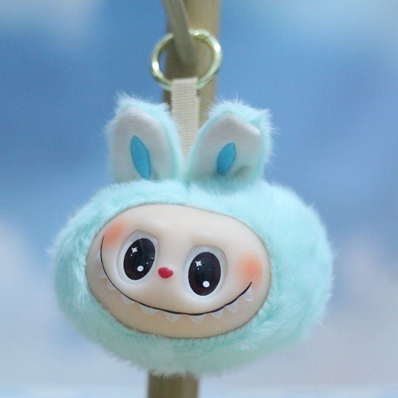 

Милый кулон-тряпичная кукла, плюшевая игрушка, кукла-подвеска для сумки, брелок, кукла 12 cm. небесно-голубой