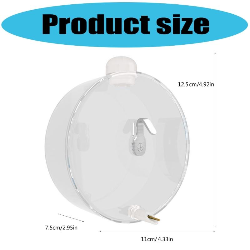 Auto Touch Activated Bird Waterer 250ml Corrosion Resistant Cage Attachment Water Dispenser for Low Waste Watering