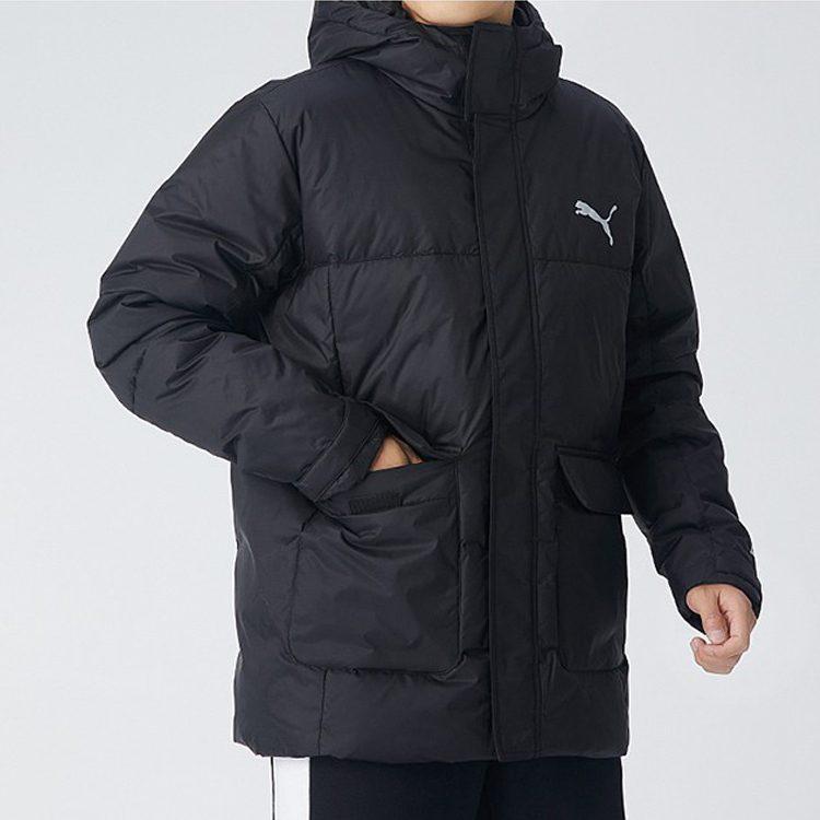 Puma Down Jackets Men's Black Hooded Moderate Other 586604-01