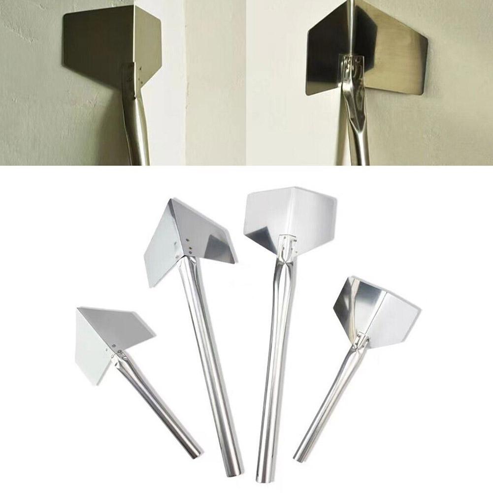Outdoor Corner Trowel Stainless Steel Garden Metal Handle 90 Degree Drywall Outdoor Corner Trowel Small Rounded Cutting Tools