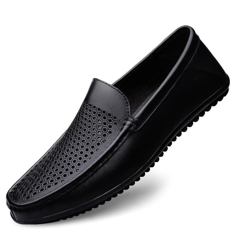 Men's Shoes Spring and Summer Large Size Doudou Shoes One-pedal Casual Shoes Foreign Trade Fashion Men's Leather Shoes Foot Loafers