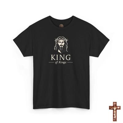 T-shirt Gesù Re dei Re, Abbigliamento Cristiano, Maglietta Gesù Cristo, Maglietta Religiosa