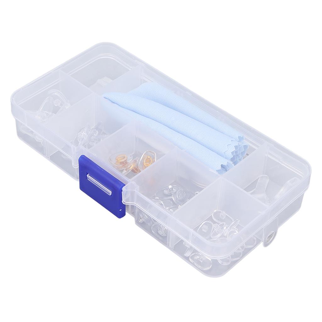 Silicone Eyeglass Nose Pads Safe Odorless Anti Slip Flexible Eye Glass Repairing Kit for Most Glasses