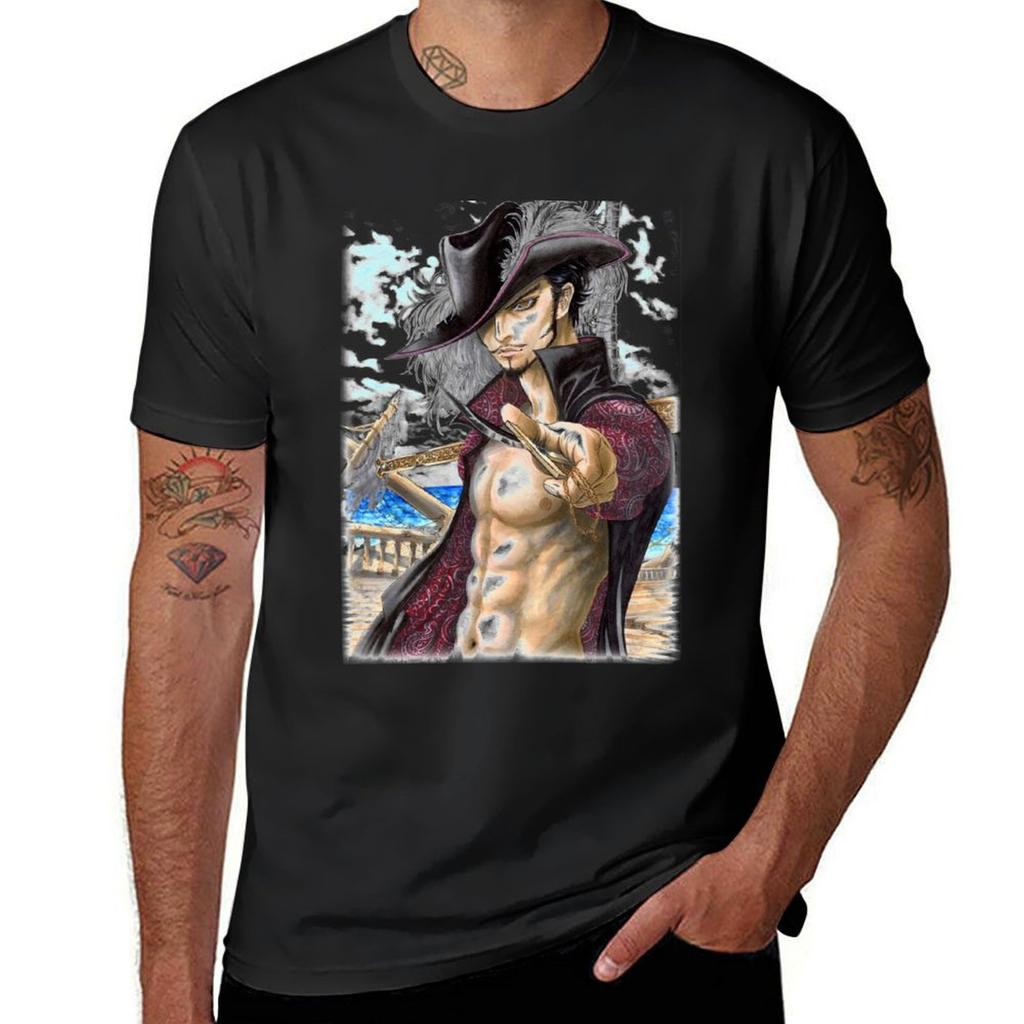 Dracule Mihawk Tshirt Aesthetic clothing graphics sublime Short sleeve tee mens graphic tshirts anime