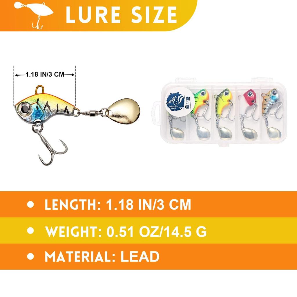Fishing Lure Wobble Rotating Metal Vibration Bait Spoon Jig Sea Lures Artificial Hard Baits Sequins Tackle