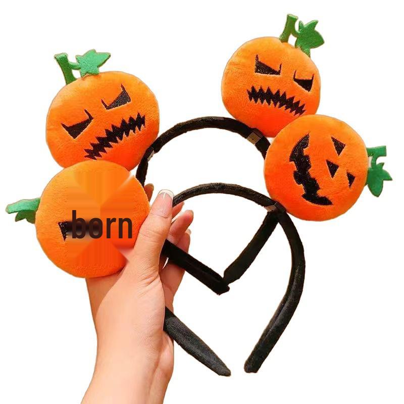 2025 Halloween Pumpkin Goofy Headband: Creative Hair Accessory for Parties and Mischief