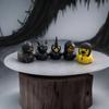 New Duck Statue Gothic Sculpture Punk Animal Figurine Resin Desk Decoration Collectible Figurines Satan Duck Tabletop Ornaments
