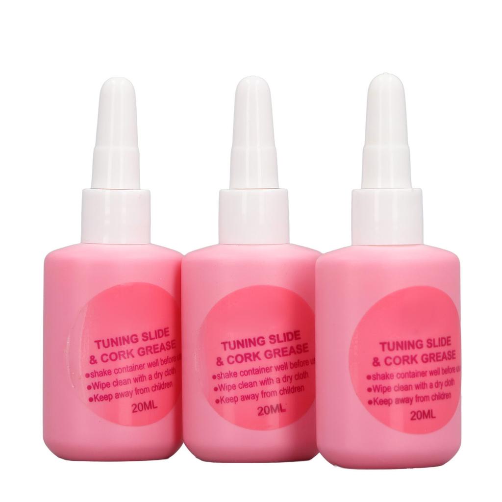 3Pcs Brass Instrument Lubricant Slide Grease Odorless Rustproof Trumpet Valve Oil 20ml