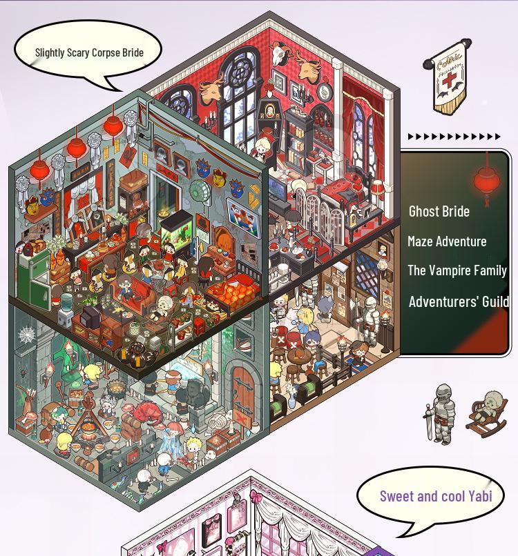 Tirador Cottage Girl Scary Scene Stickers: DIY Journal & Toy Collection