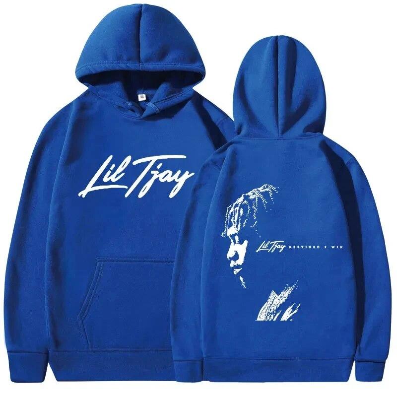 Rapper Lil Tjay Destined 2 Win Musikalbum Print Pullover Hoody Damen Sweatshirts Hoodies y2k Kleidung Herbst Winter Unisex Hoodie Unisex