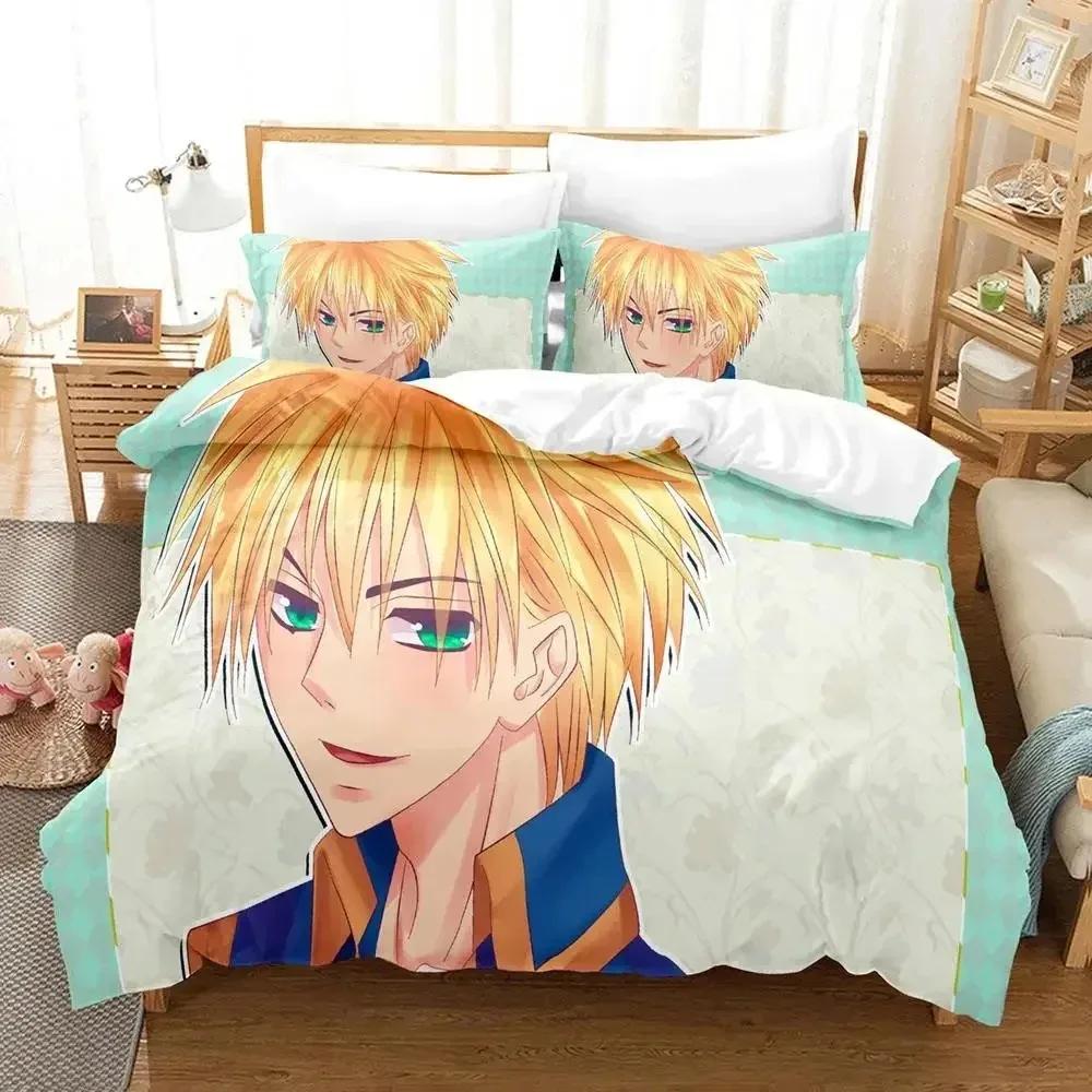 Comforter Anime Kaichou Wa Maid-Sama Usui Takumi Misaki Bedding Set Boys Girls Twin Queen Size Bed Kids Adult