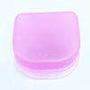Frosted Orthodontic Retainer Case with Vents: Portable Dental Storage for Grinding Teeth
