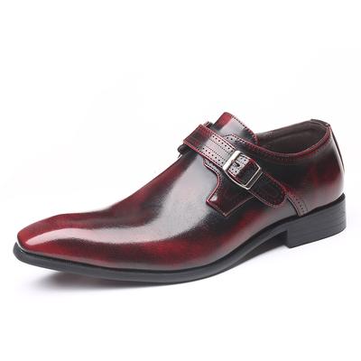 Marken Designer Herren Kleiderschuhe Echtes Öliges Leder Schnalle Monk Strap Herren Braun Schwarz Büro Party Formell Herrenschuhe