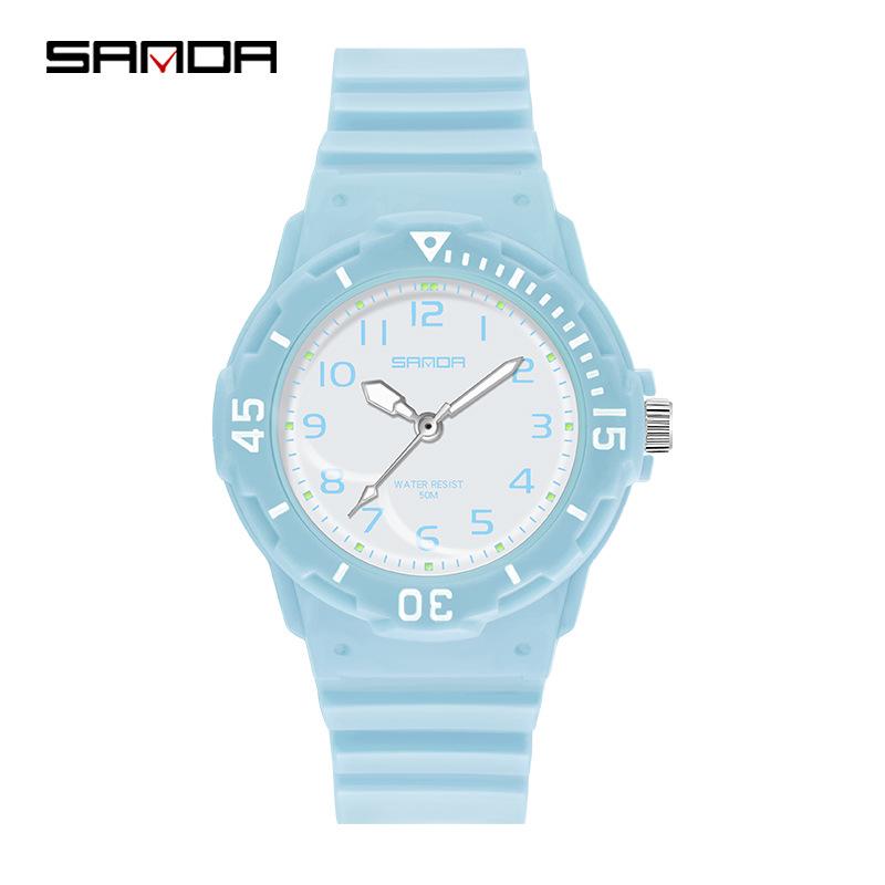 Sanda Fashion Couple Watches: Fresh, Versatile, Waterproof, Night Vision Luminous Style for Men & Women