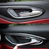 Pentru Alfa Romeo Giulia Stelvio accesorii de interior auto din fibră de carbon ușă interior bol decor autocolant plasture decor