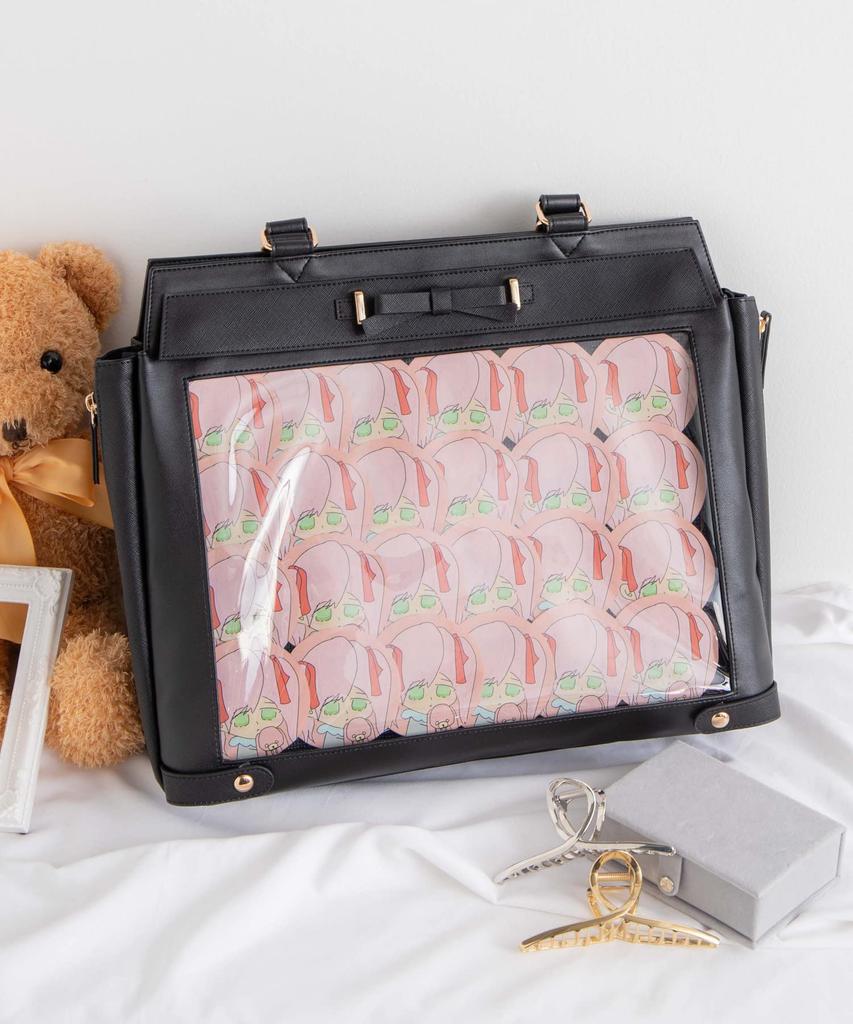 Magical Ita Large Itaba Oshikatsu Účast Oshikatsu Clear Oshikatsu Going Everyday F Černá [Wego] Taška, Taška, A4, Událost, Dojíždění, Dojíždění,