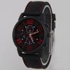 Fashionable Silicone Strap Mechanical Watch For Men Quartz Movement Decorative Design 40.5mm Dial