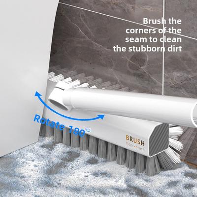 Household Bathroom Floor Brush Hard Bristled Cleaning Tool for Tiles and Grooves
