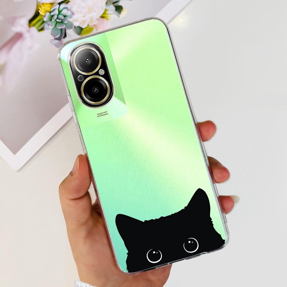 Per Realme C67 4G Custodia RMX3890 Nuova Moda Copertura Dipinta 6.72'' Custodia in Silicone Morbido per Telefono Per Realme C67 C 67 RealmeC67 4G Bumper