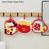 Cute Cartoon Thick Absorbent Coral Fleece Hanging Towel New Year Money Bag Horse Hand Towel For Kitchen Bathroom Handkerchief