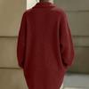 Women's Casual Single-Breasted Cardigan Sweater with Sleeves and Lapel Collar