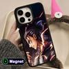 AOT Eren Yeager Matte Surface Magsafe Mobile Phone Case for iPhone 17 16 15 14 13 12 11 Air Pro Max Plus Colorful Cover