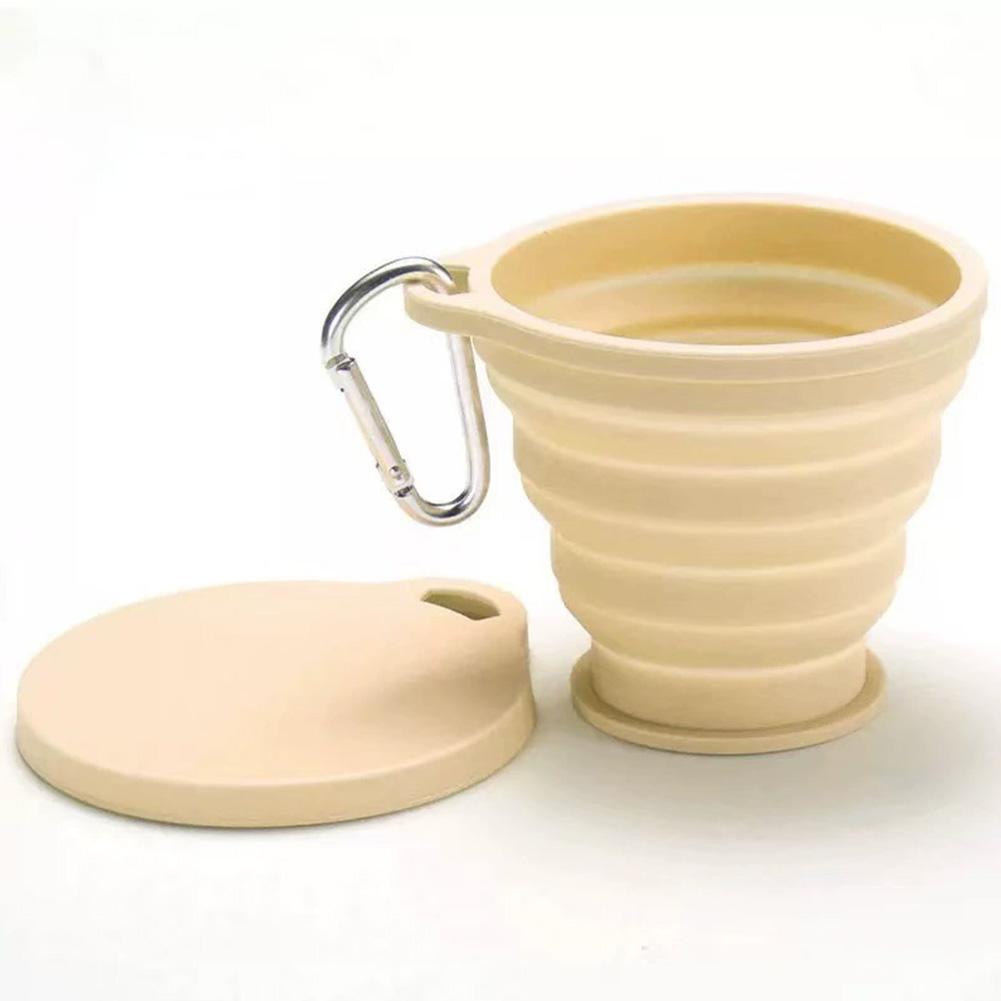 Collapsible Silicone Drinking Cup Portable Foldable Water Mug For Camping Hiking Outdoor Travel Space Saving Accessory
