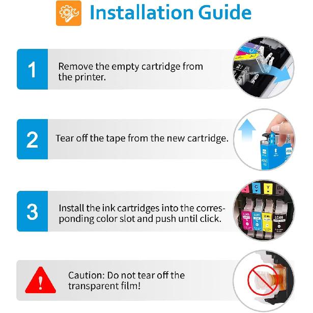 LC406XL LC406 Ink Cartridges Compatible for Brother HL-JF1 MFC-J4335DW MFC-J4345DW MFC-J4535DW MFC-J5855DW MFC-J5955DW MFC-J6555DW MFC-J6955DW