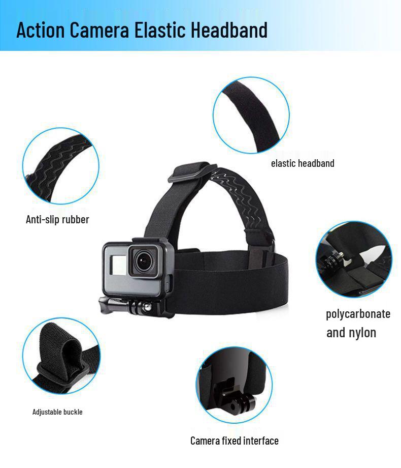 Insta360 AcePro2 Camera Accessories: Riding Headband, Chest Strap, Backpack Clip, Motorcycle Mount