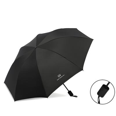 Foldable Manual/Automatic Umbrella Waterproof And Windproof Umbrella Anti-Uv Umbrella Simple Solid Color Umbrella