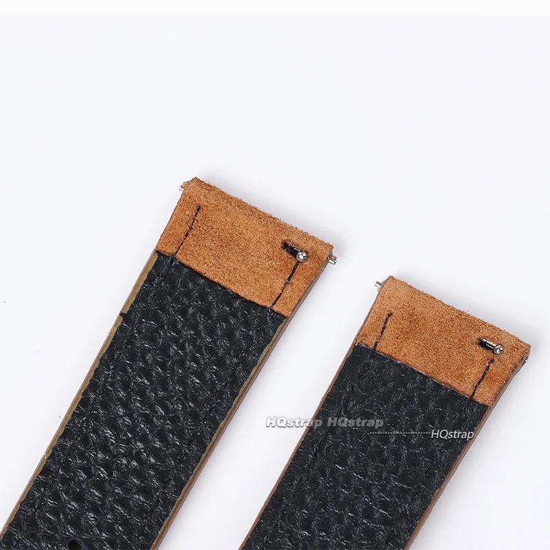 Vintage Suede Leather Watch Strap 18mm 19mm 20mm 21mm 22mm 24mm Brown Grey Handmade Watchband Universal Replacement Wristband