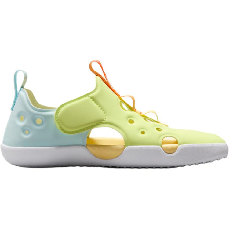 Nike Sunray Protect 4 Comfortable Versatile Non-Slip Durable Low-Top Sandals Kids Sandals Yellow Blue IB8892-781
