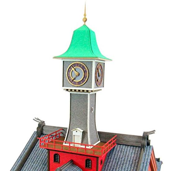Sankei Miniatur-Bastelset Studio Ghibli Serie Chihiros Reise ins Zauberland Uhrturm Maßstab Papierbasteln 1/150 MK07-27