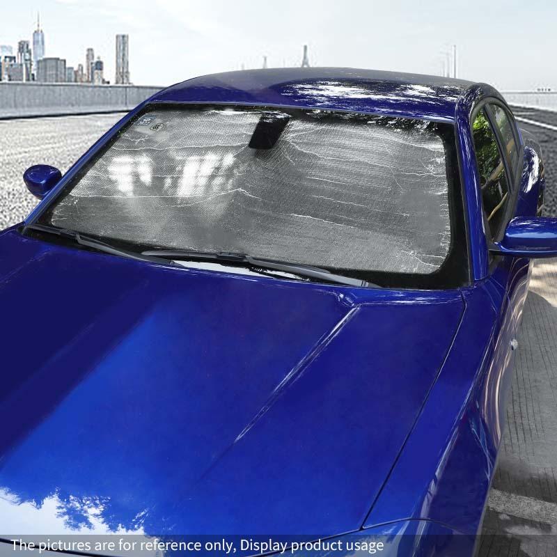 Auto Frontscheiben-Sonnenschutz Fensterblende Faltbare Sonnenblendenabdeckung Passend für Dodge Charger 2011 Aufwärts Autozubehör, 1 Stück