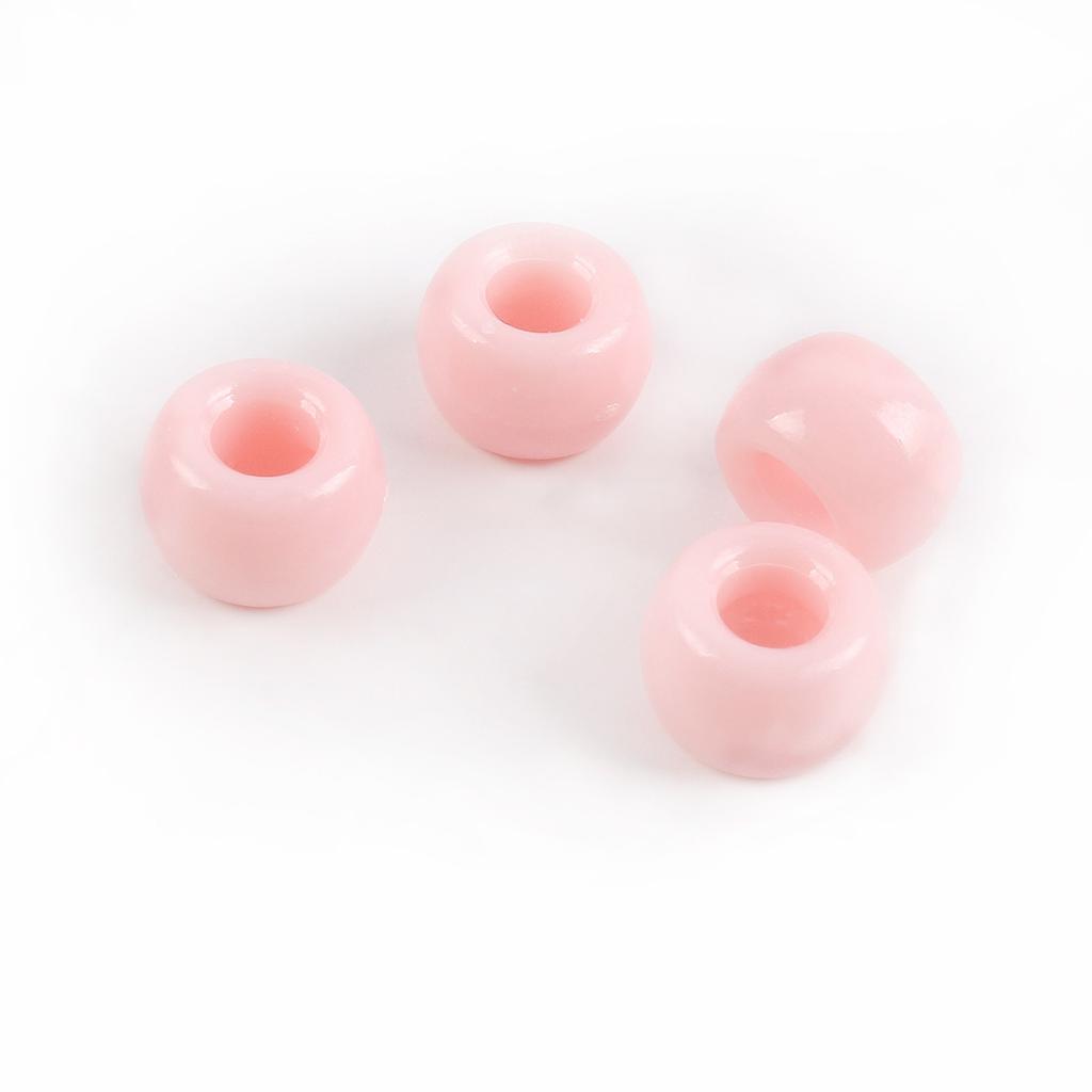 Acrylic Pony Beads Large Hole Beads Dreadlocks Solid Color Bucket Beads Diy Mobile Phone Chain Necklace Loose Beads Jewelry Accessories