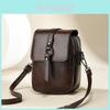 Stylish Versatile Women's Mobile Phone Bag Small Shoulder Crossbody Purse In Black Coffee Yellow White
