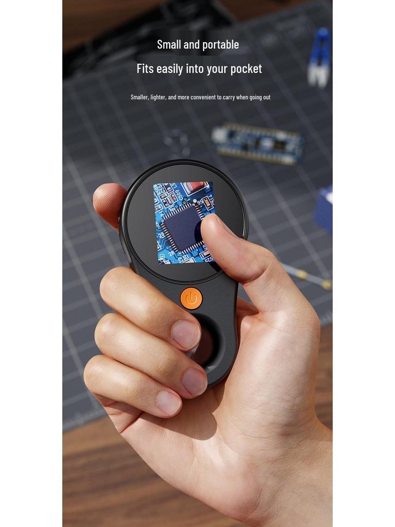 Cross-Border 370 HD 2" Screen Digital Magnifier for Photography, Printing, and Textile Authentication