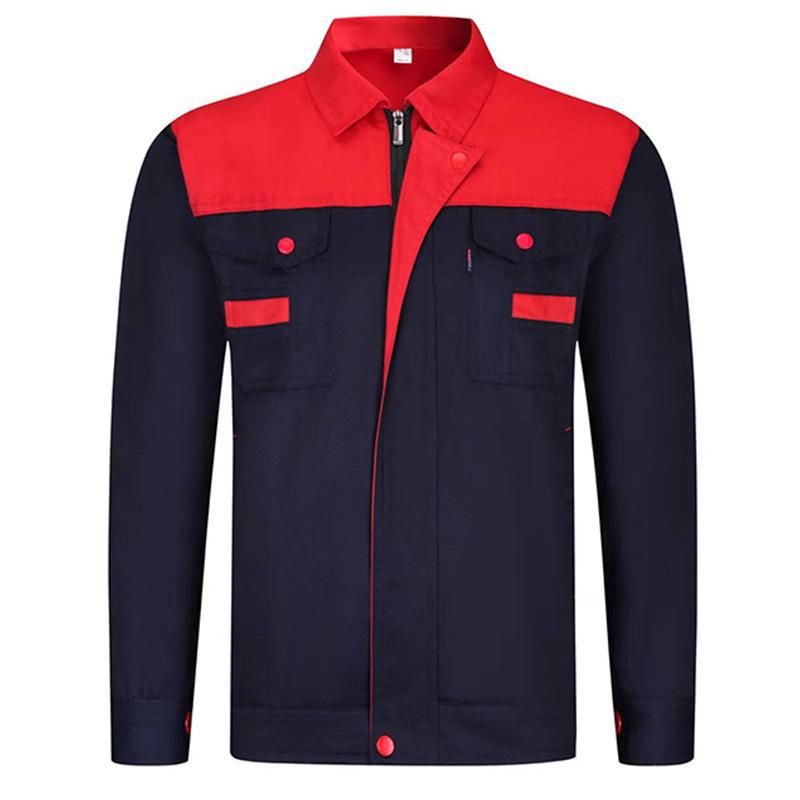 Men's Workwear Set: Wear-Resistant, Long Sleeve, Custom Logo & Embroidery for Auto Repair