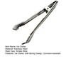 Ice Clamp Stainless Steel Ice Tongs Spring Design with Serrated Grip Non-Slip Ice Clip for Sugar Cubes Snacks