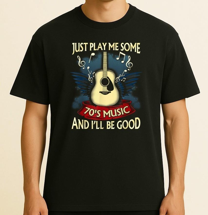 

70s Music Rock And Roll Retro Vintage 1970s Music Shirt Unisex T-Shirt S