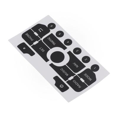 Car Button Repair Button Repair Decal For Car Interior High Grade Vinyl Reduced Light Penetration Sunlight Resistant